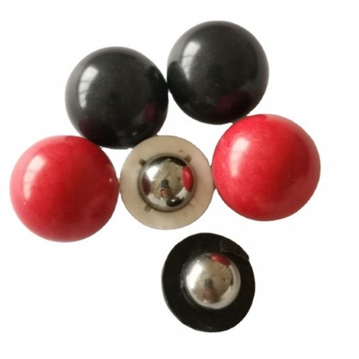 ON SALE hard colored rubber/plastic solid coated steel ball