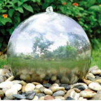 Large Stainless Steel Mirror Sphere Garden Ornament can be drilled