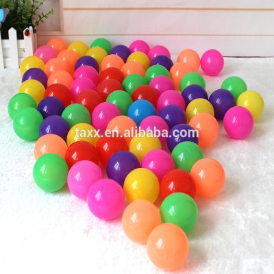 customized hot-selling colorful various size 8cm plastic ball bulk pit ball