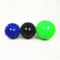 New arrival spiky PVC massage ball 8cm 9cm black