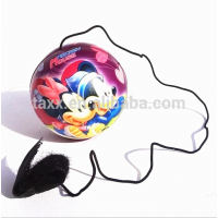 custom 6.3 cm soft PU foam anti stress ball with elastic string for sale