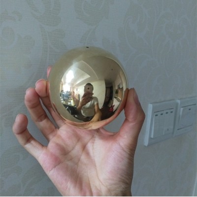 76*2mm 90*2mm hollow raw metal brass sphere with mirror-polished surface