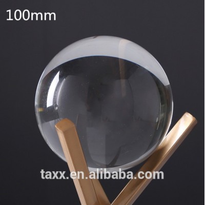 Free shipping 100mm K9 clear transparent crystal ball for decoration